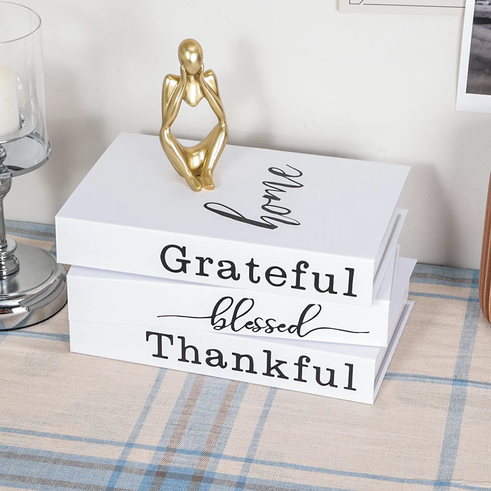 3pc Fashion Faux Coffee Table Books