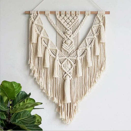 Hand-Woven Boho Macramé Wall Hanging