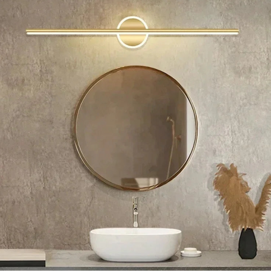 Modern Gold Strip Mirror Light