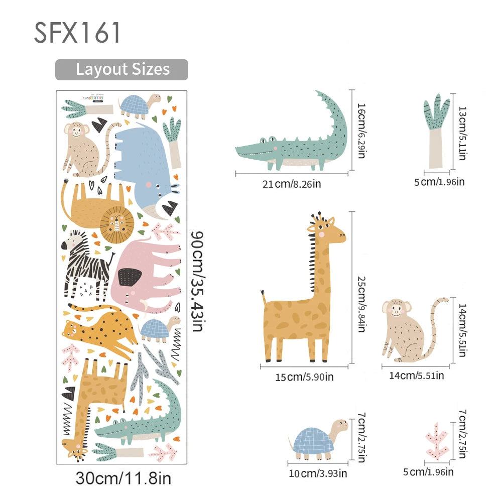 Safari Animals Wall Decals
