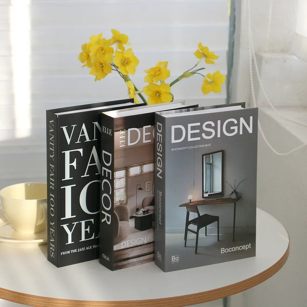 3pc Fashion Faux Coffee Table Books