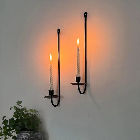 Vintage Candlestick Sconces