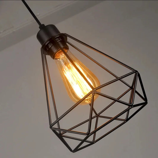 Nordic Geometric Iron Chandelier
