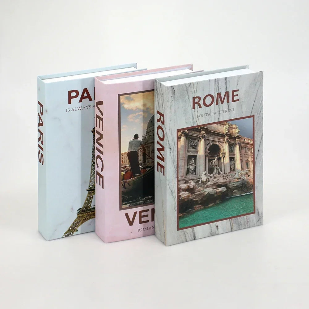 3pc Fashion Faux Coffee Table Books
