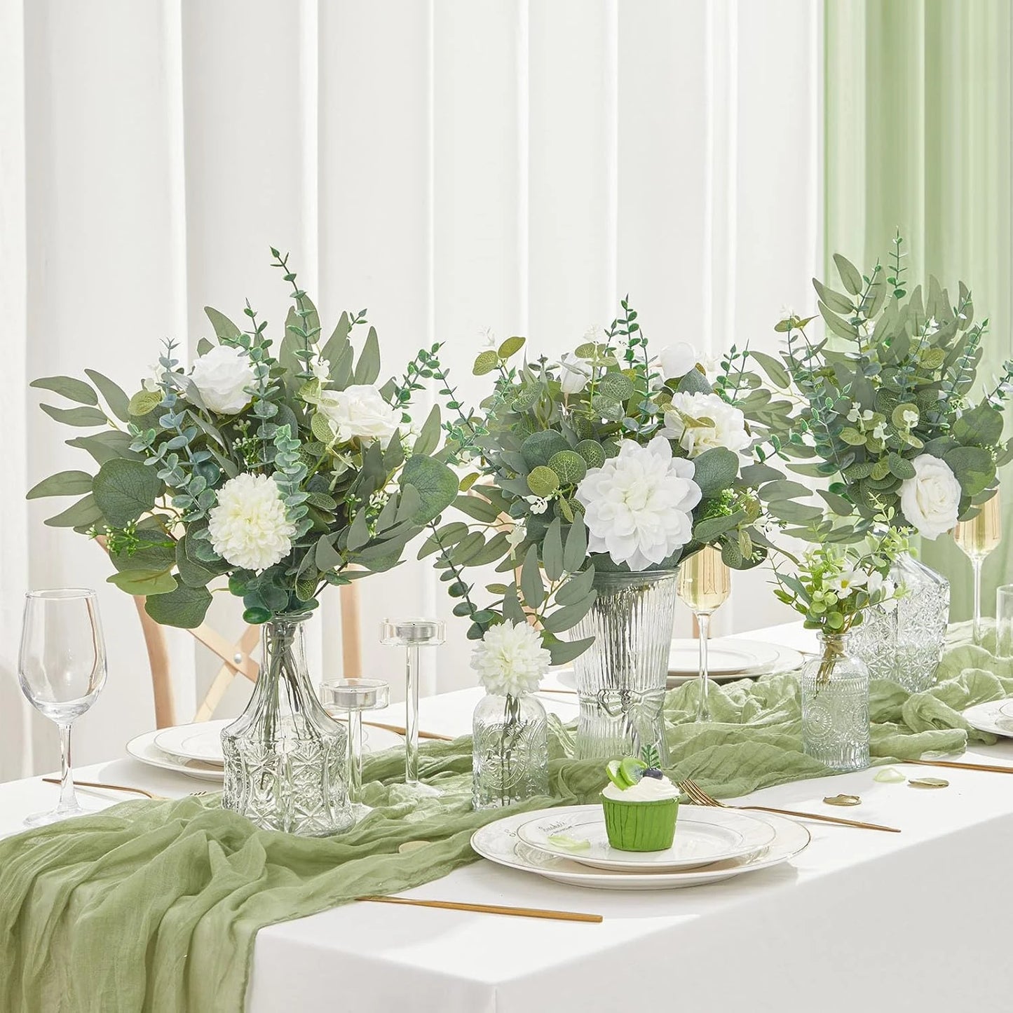 20pc Silk Eucalyptus Arrangement