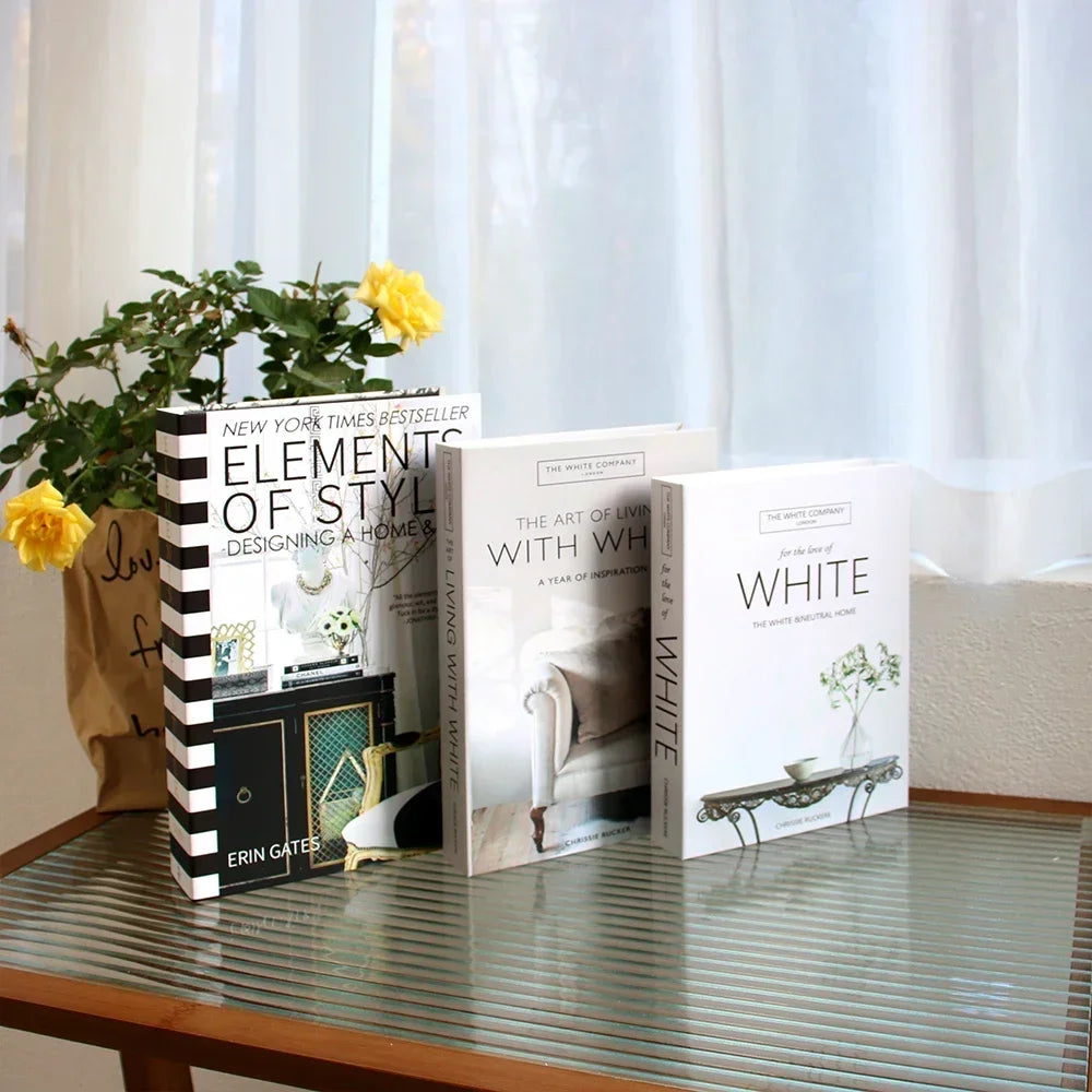 3pc Fashion Faux Coffee Table Books