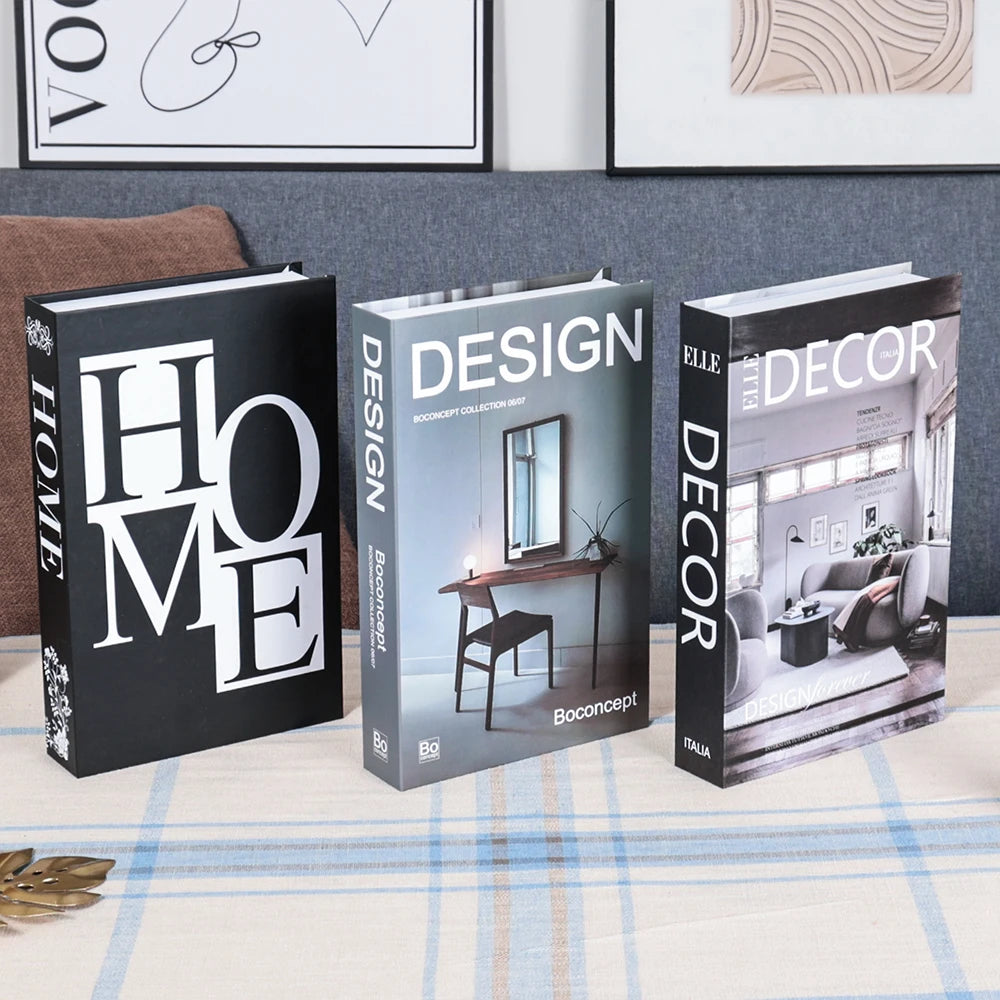 3pc Fashion Faux Coffee Table Books