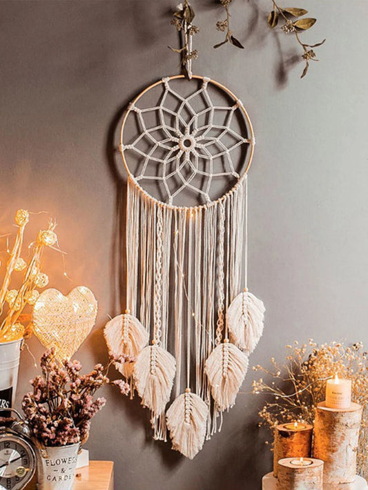 Macrame Bohemian Leaf Dream Catcher