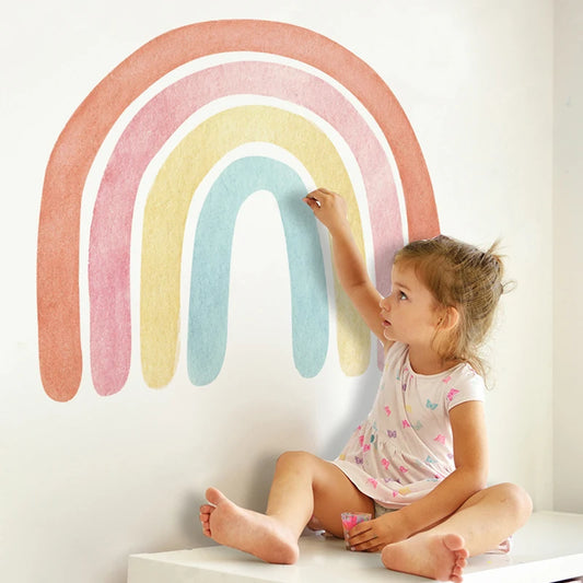 Watercolor Rainbow Wall Decals
