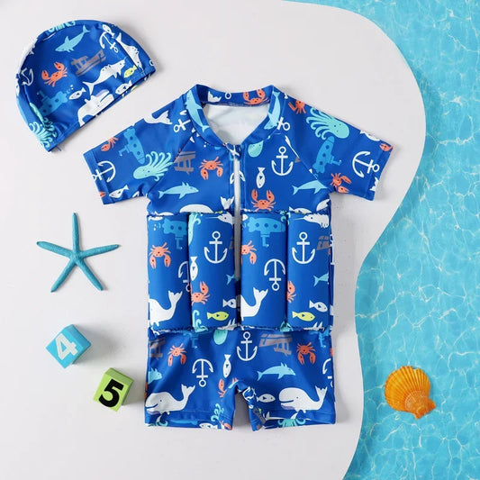 Kids Training Swimwear with Detachable Floatie