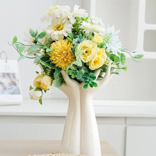 Hand Shaped Ceramic Vase